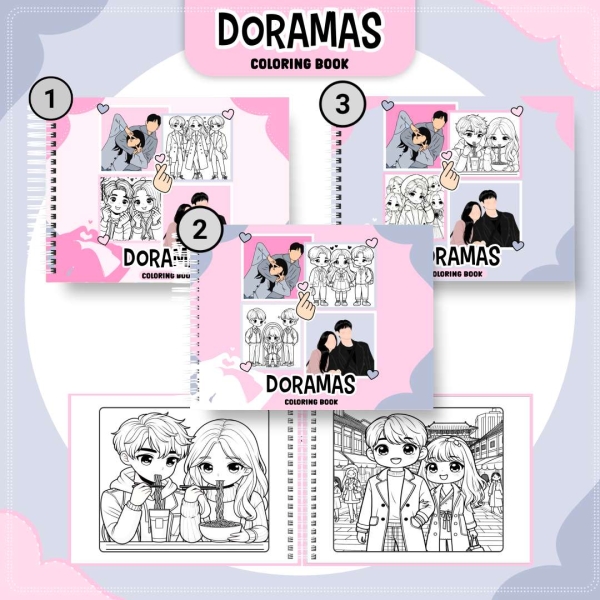 Livro de Colorir Doramas - Estilo Bobbie Goods - Com Nome Personalizado