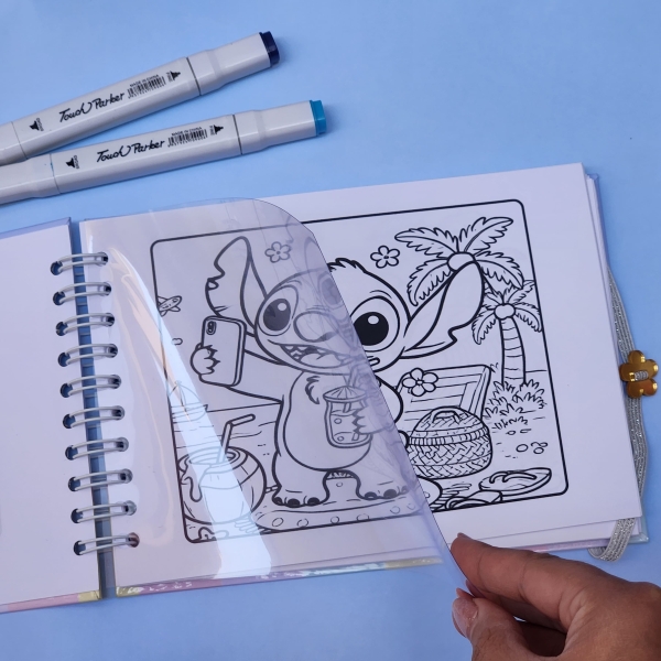 Livro de Colorir Stitch - Estilo Bobbie Goods - Com Nome Personalizado - Image 3